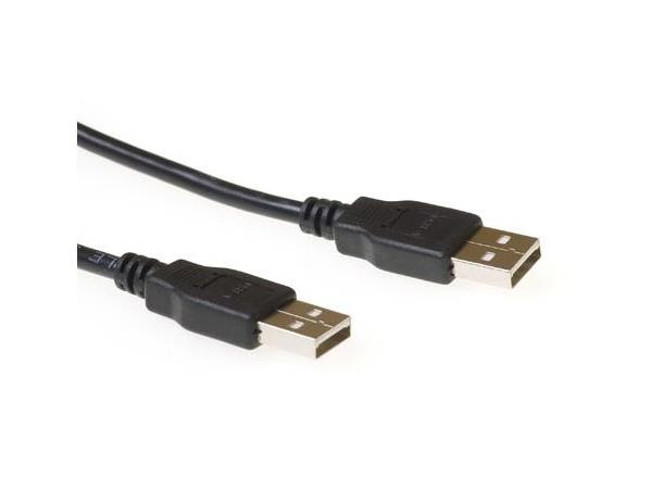 ACT USB2 Kabel A-A -  3,0 m Spesial A-A USB Kabel Sort 